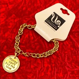 Universal Language Chain Link Charm Bracelet